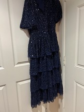BEAUUT Occasion Embellished Sequin Beaded Evening Midi Dress Women's
