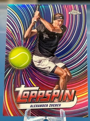 2024 Topps Chrome #TSP-AZ Alexander Zverev Toppspin SSP RARE  