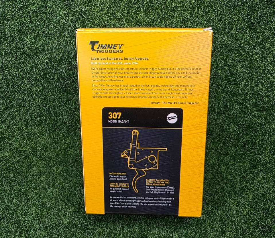 Timney Triggers Mosin Nagant Curved Trigger, 1.5-3lb Pull, Steel, Red - 307 - Image 3 of 4