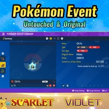 ✨ Shiny Chi-Yu 🟣Event Paldea Gift ❤️ Pokémon Scarlet Violet 💜