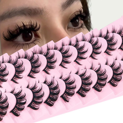 False Eyelashes Manga Lashes 10 Pairs False Eyelashes Japanese Style D Anime Las