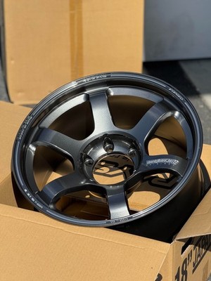 4X RAYS VOLK RACING TE37 LARGE PCD 2 GUNMETAL 18X9 +0 6X139.7 4 WHEELS TACOMA