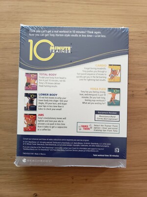 BEACHBODY 10 Minute Trainer workouts DVD Tony Horton NEW SEALED