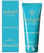Image of VERSACE DYLAN TURQUOISE Perfumed SHOWER GEL for Women 6.7 oz 200 ml New In Box