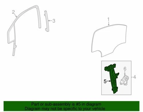 Regulador de ventana delantera lado del conductor genuino GM 2013-2021 Chevrolet Buick 95298985 Foto 2 de 2