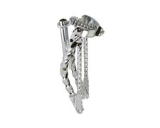 Chrome SQUARE Twisted Bicycle Springer Fork for 12" Cruiser Lowrider Bikes