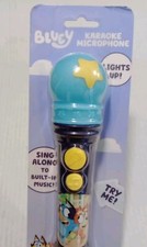 BLUEY Wireless Karaoke Microphone Sing Along  Light Up Kids Toys Play Fun, NEW