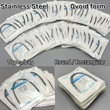 Dental Orthodontic Arch Wire Stainless Steel Wires Round Rectangular Ovoid Form