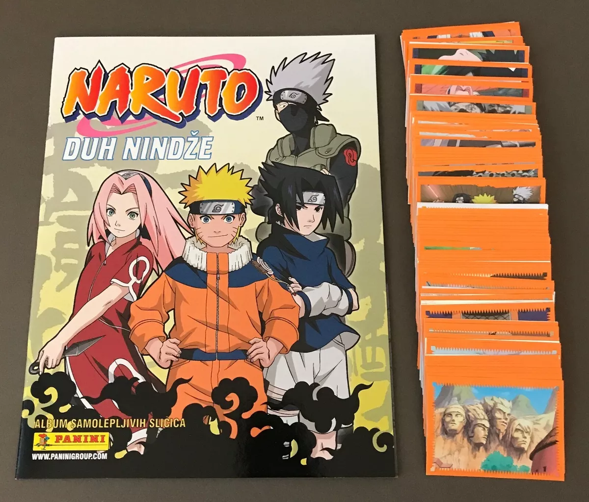 ALBUM FIGURINHAS NARUTO TRUE SPIRIT OF THE NINJA - COMP