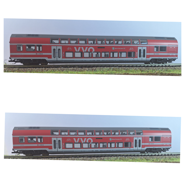 Tt 2Tlg. Doppelstockwagen-Set S-Bahn-Dresden Dbag, Ep.Vi Teil 2 Tillig 01093-image