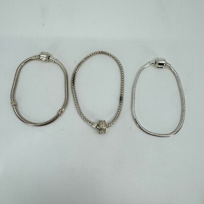 Snake Chain Charm Bracelet for Beads - Sterling Silver Or Plated