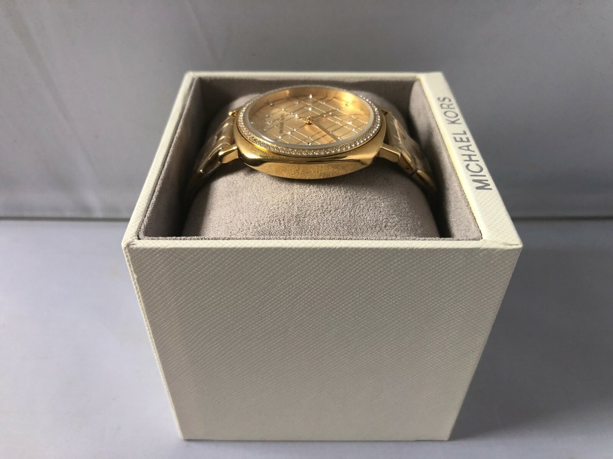 NWT Michael Kors Nia Embellished Watch 38mm x 44mm Michael Kors 38x44 mm Ladies Nia Gold-Tone Watch - MK3989  main image 2