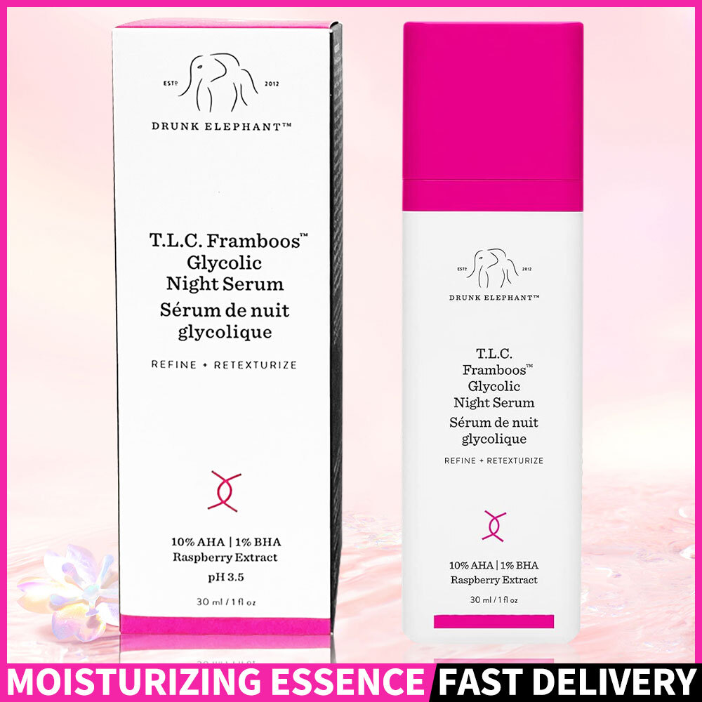 30ML/1 OZ DRUNK ELEPHANT TLC. FRAMBOOS GLYCOLIC NIGHT SERUM FULL SIZE