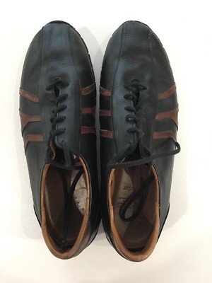 Allen Edmonds Men’s 8.5 Brown Leather Traveler Lace Up Loafers Allen Edmonds Traveler Casual Lace Up Shoes Chili Calfskin  main image 3