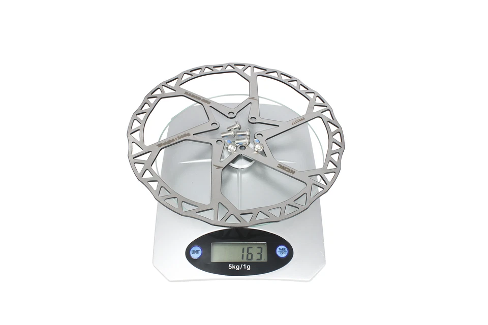 KCNC Razor Mountain Cyclocross Bicicleta MTB Rotor de freno de disco 203 mm Plateado Foto 4 de 4