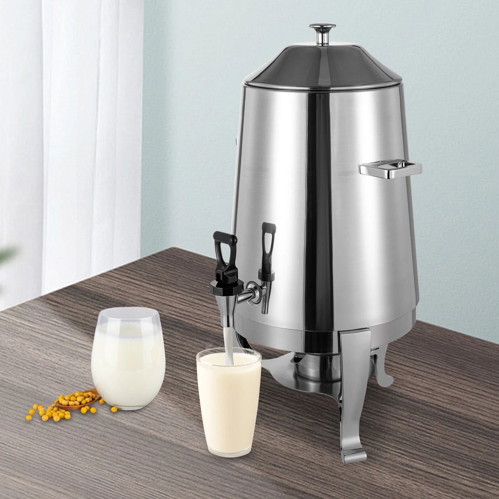13L Silver Hot Beverage Dispenser Stainless Steel Hot Drink Dispenser 400W