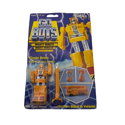 Crain Brain Enemy Robot Crain Tonka Go Bots GoBots Sealed