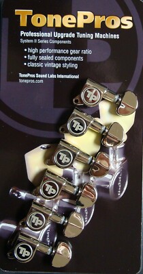 GKS60K-N TonePros Tuning Machines 6 In-Line, Nickel