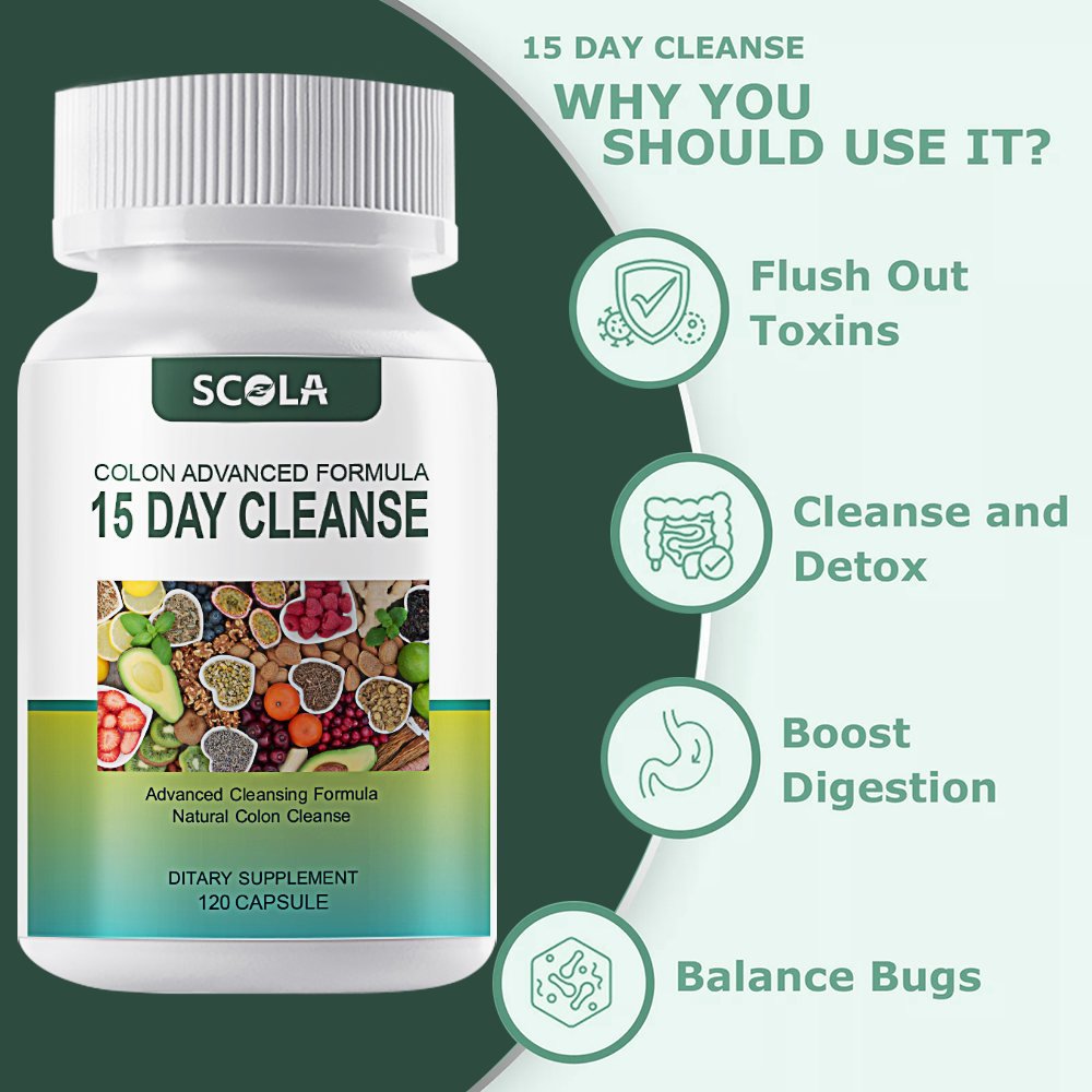 15 Day Colon Cleanse & Detox - Herbal Formula For Weight Management & Digestive Health