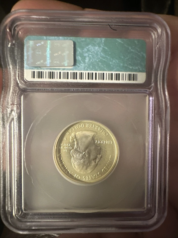 2001 S  Silver New York State Quarter  PR70DCAM ICG Certified - Image 2 of 3