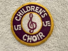 Vtg. Sweater Or Jacket Patch University Of Evansville Children  s Choir IN 1970s