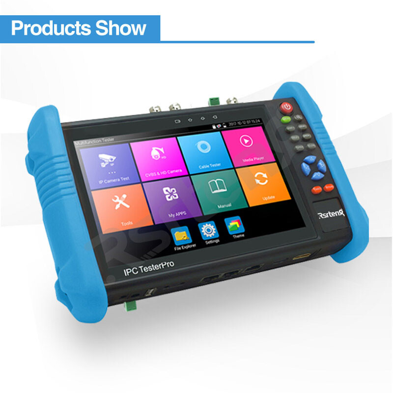 Tester CCTV Rsrteng IPC-9800ADHS Pro, 7 Pollici, 8K, PoE, AHD/CVI/TVI/SDI, Android 11