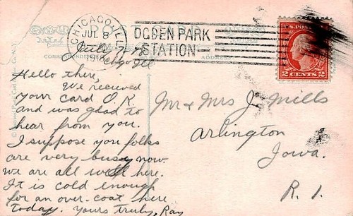 Postcard Hurrah! for Old Glory My Hat's Off to Her Boys - Picture 2 of 2