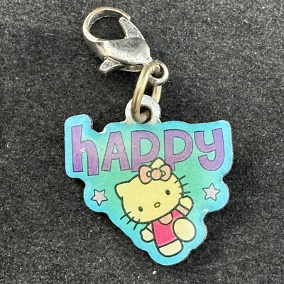 Hello Kitty Happy Charm Zipper Pull Keychain Clip 1978-2013 Pendant