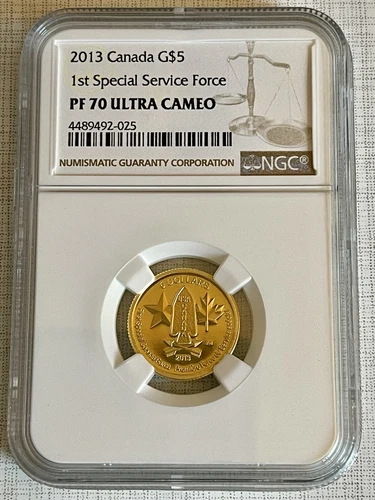 Canada 2013 1st Special Service Force $5 Gold NGC PF70 ULTRA CAMEO SKU# 7060