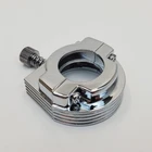 Harley Style CHROME Throttle Housing Clamp for 1" Bars - 1/4"-20 Single Cable