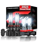 For GMC Acadia 2013-2019 4x LED Headlight Hi/Lo + Fog Light Bulb Combo Kit White