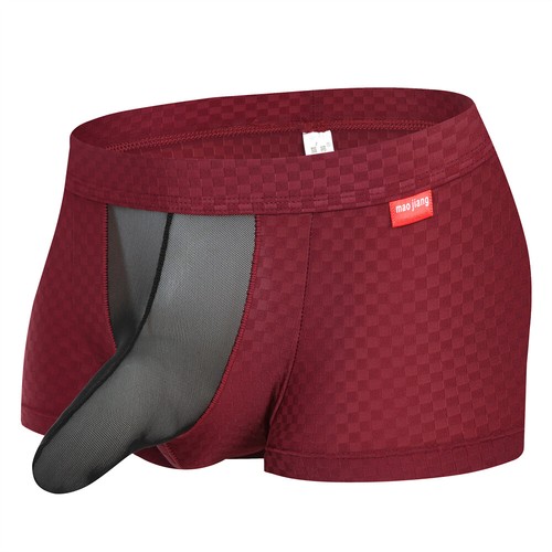 Men's Sexy Bulge Pouch Boxer Shorts Stretchy Breathable Underpants Male Trunks - Picture 19 of 60