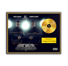 GOLDPLATTE FARID BANG / KOLLEGAH Poster JBG2 Poster gerahmtes Poster HipHop Rap