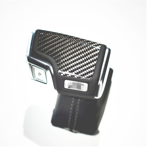 Carbon Fiber Gear Shift Knob Cover for Audi 2021-2022 Q8 2019-2022 A6 C8 S6 A7 - Picture 4 of 8