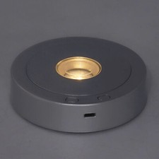 LED Display Base USB RGB Colorful Light Rotating Crystal Display Base Stand H MG