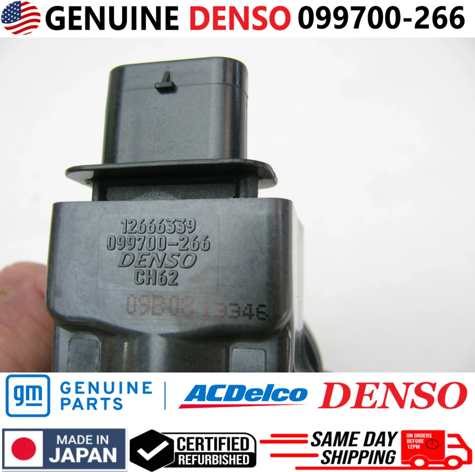 GENUINE DENSO Ignition Coils For 2016-2021 Cadillac Buick Chevrolet GMC 3.0 3.6L - Image 3 of 4