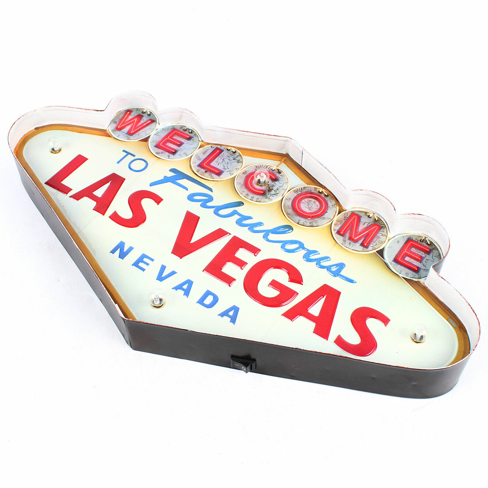 Welcome to Fabulous Las Vegas Nevada LED Metal Vintage Bar Neon Sign Neon Lights