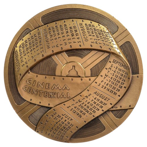 France médaille Calendrier 1995 Cinema Centennial en anglais par Pectorin bronze - Picture 2 of 3