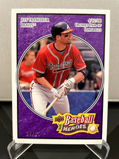2008 upper deck baseball heroes Jeff Francoeur #11 Purple 24/25
