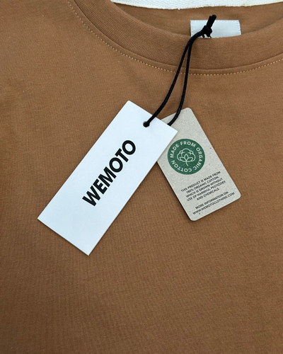 NWT Wemoto - River Otter Unisex Brown Organic Cotton T-Shirt - Size Medium - Picture 6 of 15