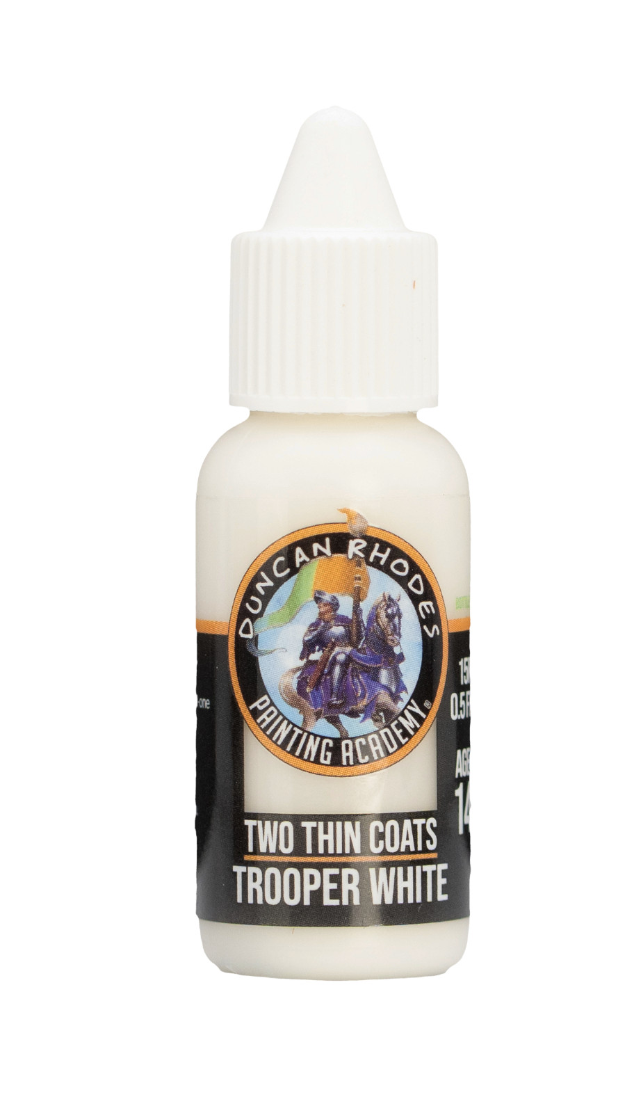 Trooper White Two Thin Coats Paints Duncan Rhodes Painting Academy - 15ml