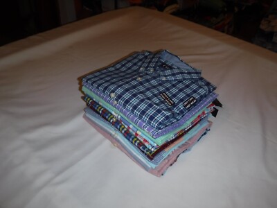 Short Sleeve full Button Men's Shirt ,CHAPS,XXL,XL,M,S,LT,Multi Colors NWT