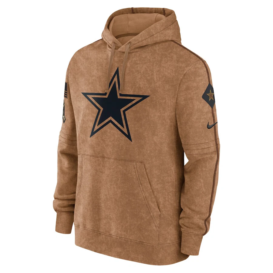 Dallas Cowboys Nike 2023 Salute To Service Club Pullover Hoodie Sweatshirt  NFL