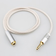 16Core OCC Silver Plated Headphone AUX Cable Optional Jack Male to 4.4mm Female