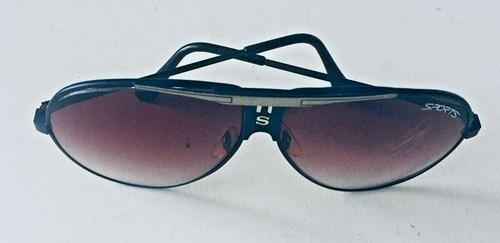 One Sunglasses Sport W/Letter(S)Metal Black Frame+Black Lens UV Protection (M21) - Picture 23 of 23