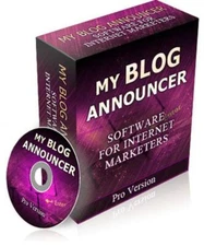 My Blog Announcer - Software For Internet Marketers - Profit Boosting Magic (CD)