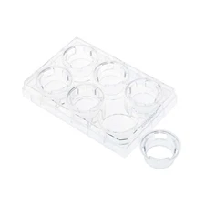 CELLTREAT Permeable Cell Cult. Insert, 6 Well, PC, .4um, 12/Cs, Sterile, #230601