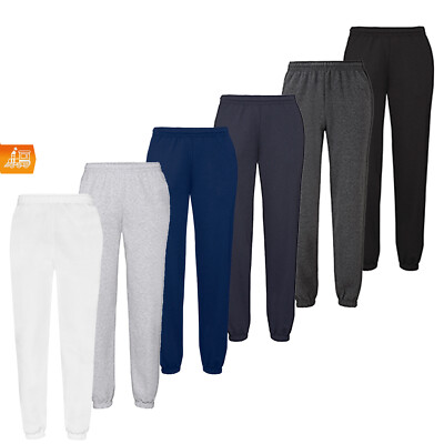 Fruit of The Loom FOL Classic Elasticated Cuff Jog Pants Jogginghose XS bis 3XL