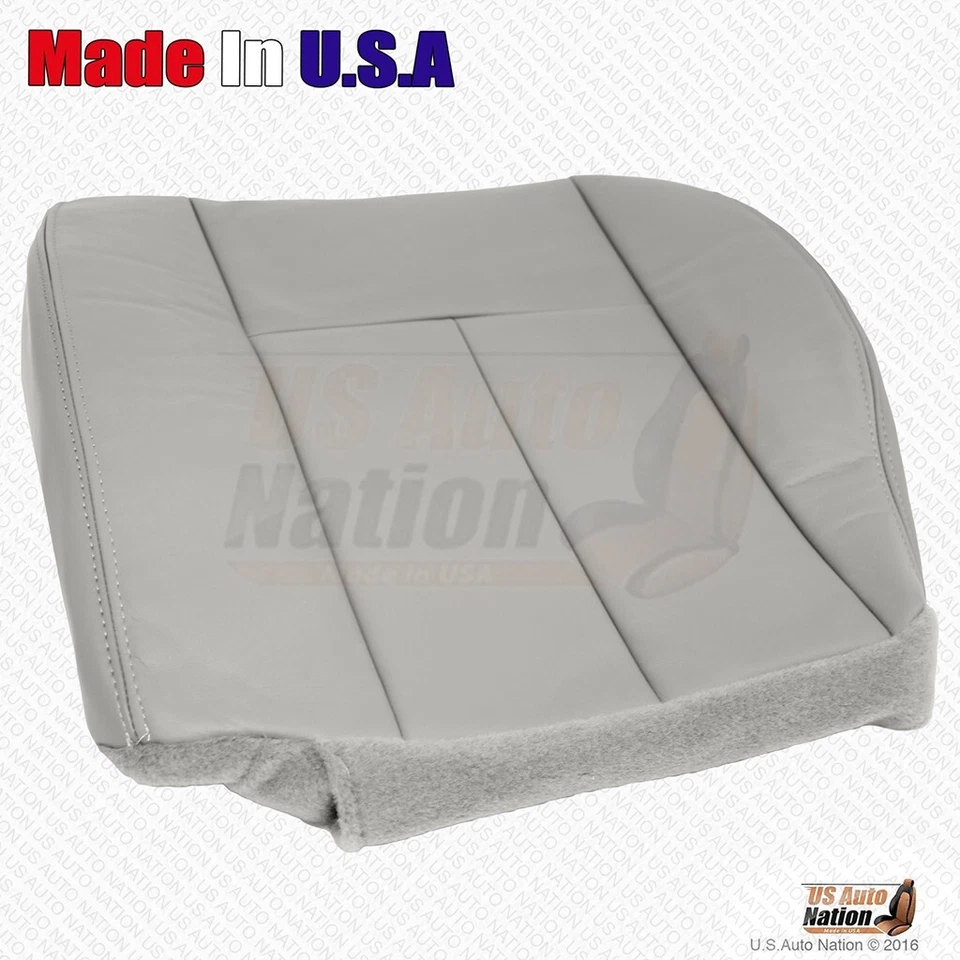 GMC Envoy Denali 2005-2009 parte inferior de conductor y pasajero cubierta de cuero gris claro Foto 4 de 4
