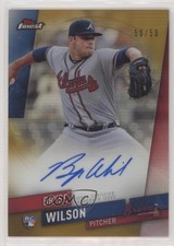 2019 Topps Finest Auto Gold Refractor 50/50 Bryse Wilson #FA-BW Auto 0a17